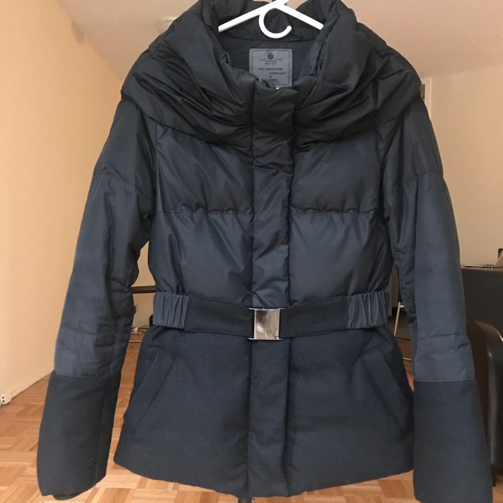 Black coat polo garage S
